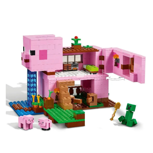 Minecraft The Pig's House, building blocks (490 pieces)